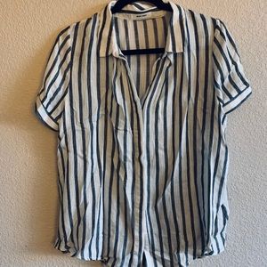 Striped button down shirt